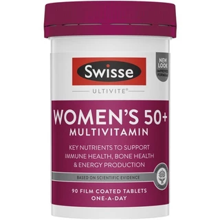 Swisse Mens, Womens Multivitamin 50+ 90 Tablets วิตามินรวมสำหรับผู้ชาย ผู้หญิงวัย 50+