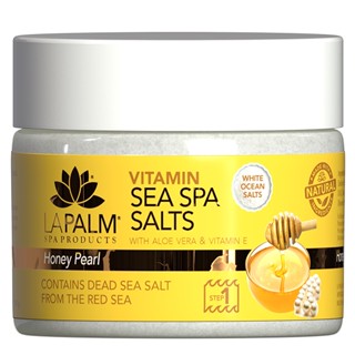 LA PALM VITAMIN SEA SPA SALTS HONEY PEARL 340 g ของแท้!! / Soak แช่ผิวกาย