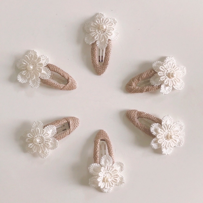 Madre Clip - กิ๊บติดผมดอกไม้เย็บปักถักร้อย/กิ๊บติดผมลูกไม้/กิ๊บติดผมหน้าม้าเด็ก/กิ๊บติดผมดอกไม้/คลิป