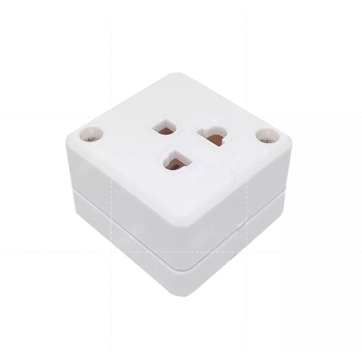 เต้ารับ เต้ารับกราวด์เดี่ยวลอย รุ่น ZBG-02 ขนาด 16A 250V