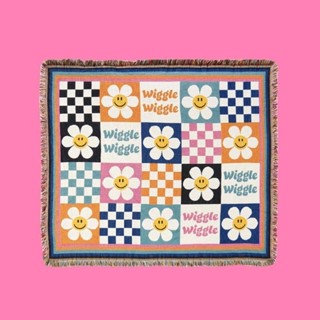 🇰🇷 wiggle wiggle square rug -checkerboard