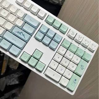 X XDA ปุ่มกดคีย์บอร์ด PBT 61 87 104 108