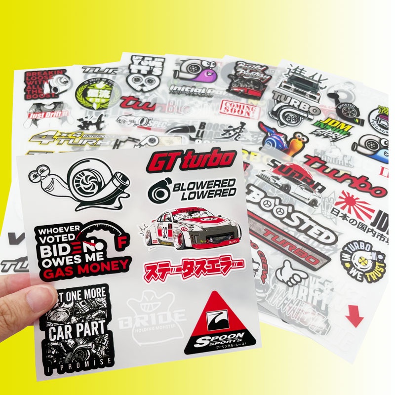 สติกเกอร์ ลายหอยทาก เทอร์โบ กันน้ํา แบบสร้างสรรค์ สําหรับตกแต่งรถยนต์ SUV รถจักรยานยนต์