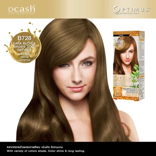 (โทนบลอนด์) Dcash ดีแคช ออพติมัส คัลเลอร์ ครีม 100ml ย้อมสีผม