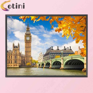 London Big Ben Full Cross Stitch 11CT DIY Printed Embroidery Kits Home Decor