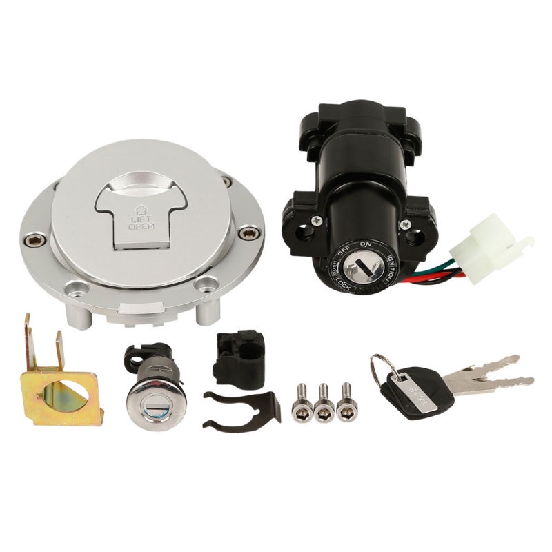 Motorcycle Fuel Gas Cap Ignition Switch Lock Key For Honda CBR600 F4 1999-2000 CBR600 F4I 2001-2002 