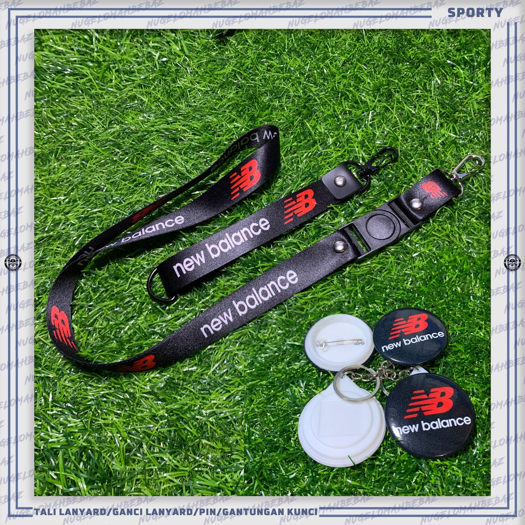 GANTUNGAN LANYARD/GANCI/PIN/KEYCHAIN/HP STRAP - NEW BALANCE NB