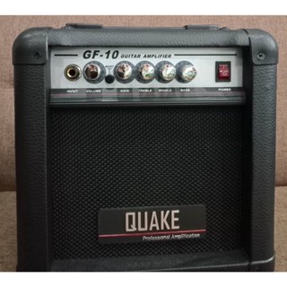 แอมป์กีต้าร์  Quake GF10 Guitar Amplifier 6 นิ้ว 10 วัตต์ ใช้ได้ทั้งกีตาร์โปร่งไฟฟ้าและกีตาร์ไฟฟ้า