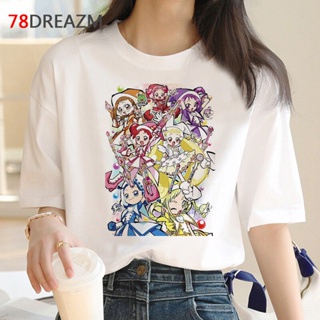 เสื้อยืดสีขาวผู้ชาย มีมนต์ขลัง doremi ด้านบน tees ชาย ulzzang harajuku 2022 เสื้อผ้าคู่เสื้อยืดสีขาวเสื้อยืดด้านบนสตรีทแ