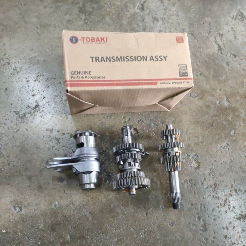WAVE110 ENGINE GEAR TRANSMISSION SET + DRUM GEAR SHIFT TOBAKI COMPLETE SET