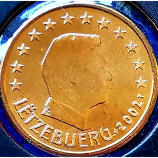 เหรียญ​ยูโร​ ลัก​เซ​มเบิร์ก​ Luxembourg, 1​Euro​Cent, ไม่​ผ่าน​ใช้​ UNC, #​2345T