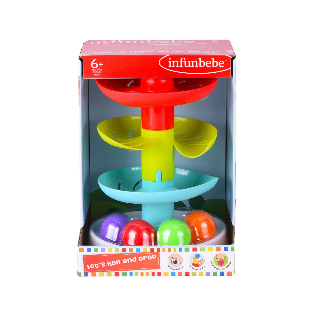 Wel-B x Infunbebe Let‘s Roll and Drop (ของเล่นทาวเวอร์บอล) - ของเล่นเด็ก  ทาวเวอร์ของเล่น บอลหลากสี