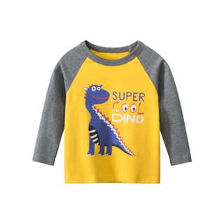 27kids เสื้อแขนยาวเด็ก เสื้อยืดเด็ก 3626 SUPER COOL DINO ไดโนเสาร์