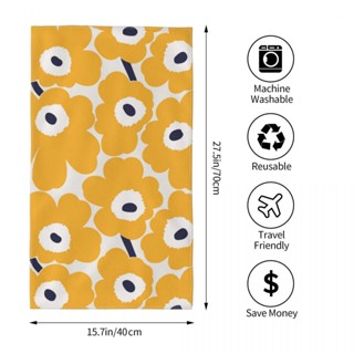 Marimekko (2) ผ้าขนหนู ทรงสี่เหลี่ยม ขนาด 70x40 ซม. สําหรับออกกําลังกาย โยคะ วิ่ง กลางแจ้ง