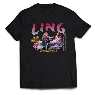 เสื้อยืดโอเวอร์ไซส์เสื้อยืด พิมพ์ลาย Legend Hero LING CYAN FINCH สําหรับผู้ชาย และผู้หญิงS-3XL