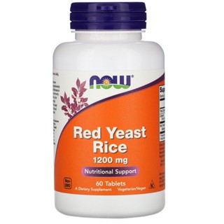 NOW Foods, Red Yeast Rice, 1200 mg, 60 Tablets/120 Tablets