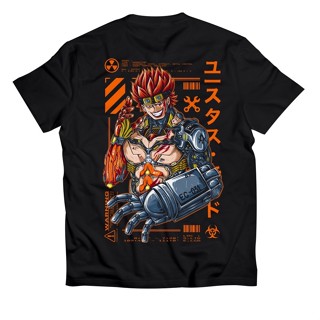 เสื้อยืดผู้ชาย เสื้อยืด พิมพ์ลาย One PIECE EUST CAPN KID MECHA ไซซ์ M-6XL สําหรับเด็ก S-5XL