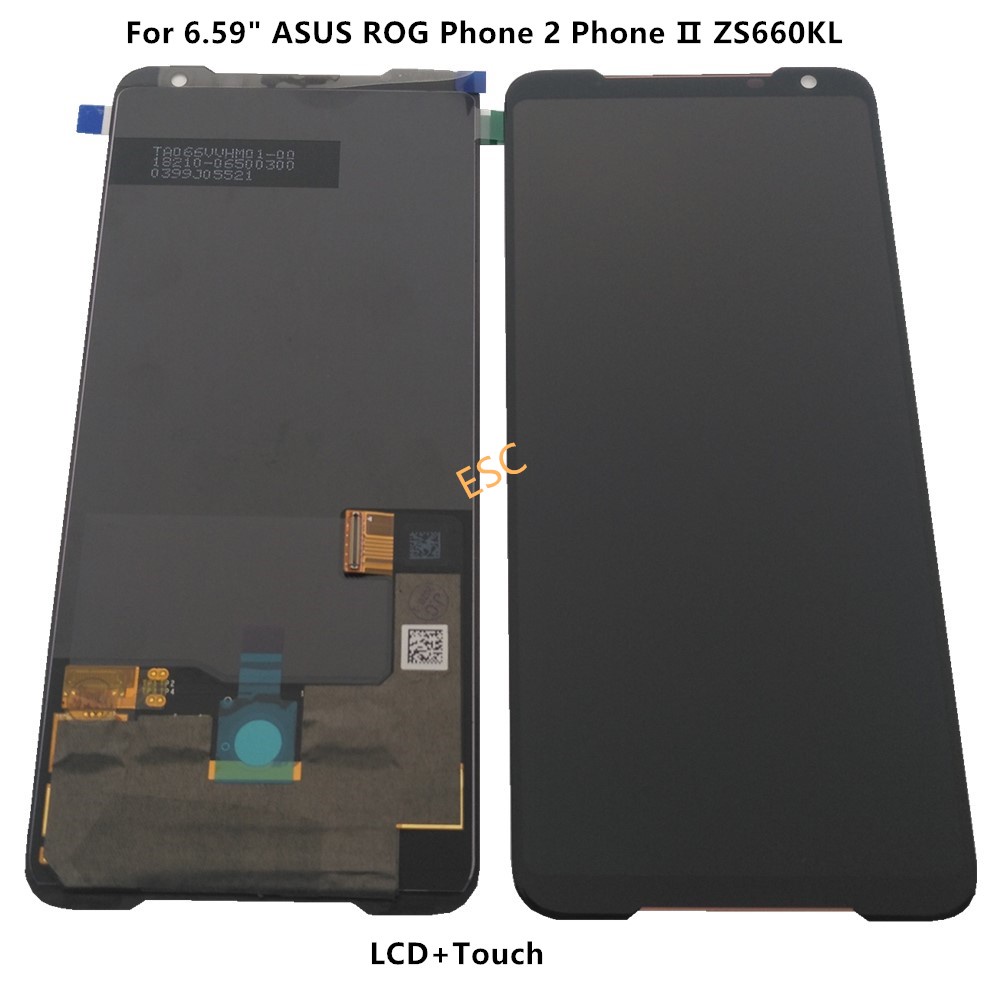 อะไหล่หน้าจอสัมผัส LCD แบบเปลี่ยน สําหรับ ASUS ROG Phone 2 ZS660KL