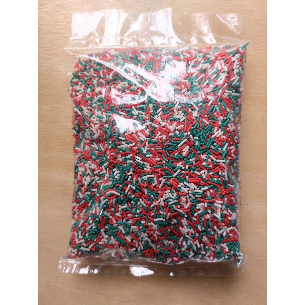 น้ำตาล คริสมาส คริสต์มาส น้ำตาล เกล็ดสี แดง ขาว เขียว เรนโบว์แบบแท่ง คริสมาส มีทุกร้าน ครึ่งกก. สุดคุ้มสุดๆ ใช้ยันปีใหม่