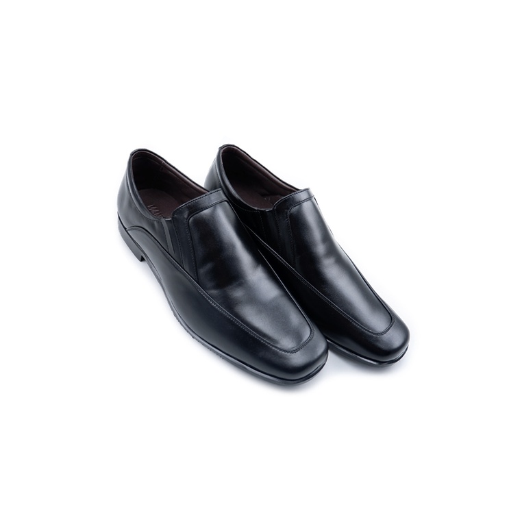 MANWOOD รองเท้าคัชชู หนังแท้ รุ่น DE5502-51 สีดำ