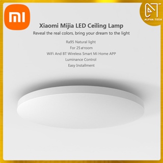 Xiaomi Mi โคมไฟเพดาน LED อัจฉริยะ 450 มม. [ปรับความสว่างได้ &amp; ควบคุมอุณหภูมิสี ด้วยเสียง] รับประกัน 6 เดือน