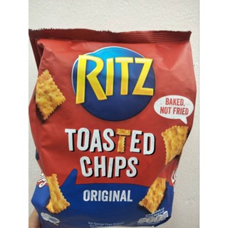 Ritz Toasted chips Original ขนมอบกรอบ 229กรัม ราคาพิเศษ