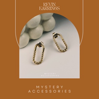 MA627: Kevin Earrings | Mystery Accessories ต่างหู ต่างหูสีทอง ต่างหูแฟชั่น