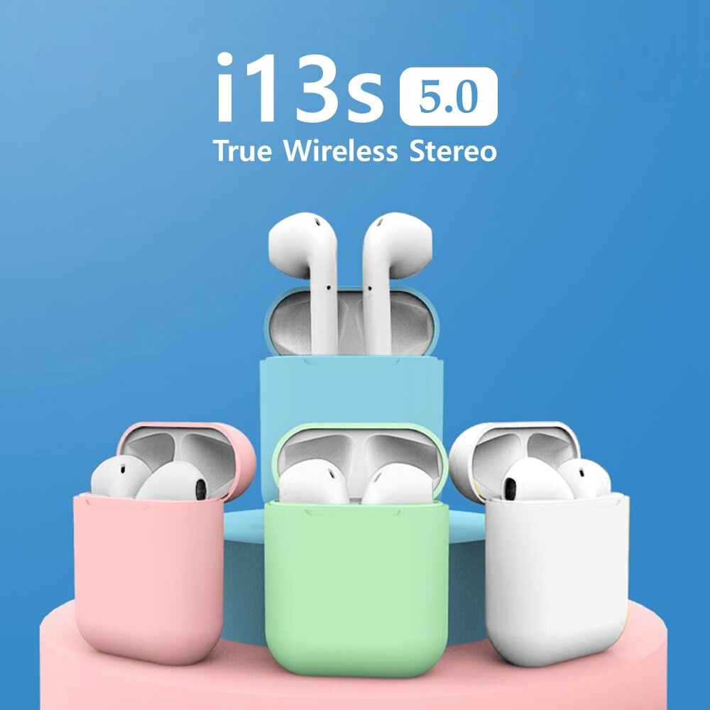 หูฟังไร้สาย หูฟังบลูทูธ  i13 TWS การควบคุมแบบสัมผัสบลูทูธ 5.0 3D พลังซูเปอร์เบสหูฟัง หูฟังสเตอริโอ