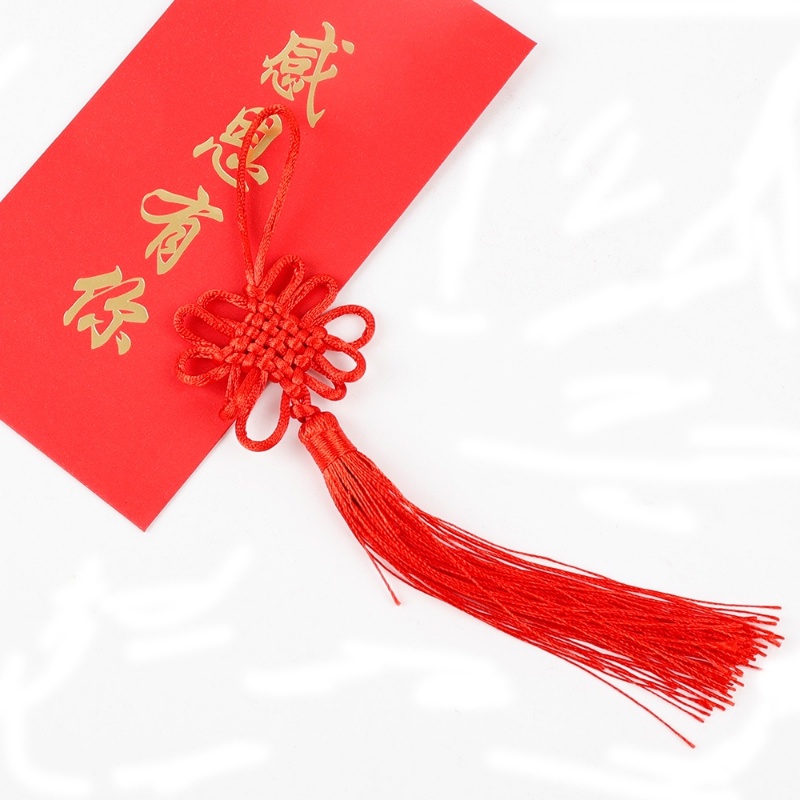 พู่แขวน ประดับปมจีน/ จี้ตกแต่งปีใหม่จีน แบบดั้งเดิม / เครื่องประดับงานฝีมือ Diy - รูปที่ 6