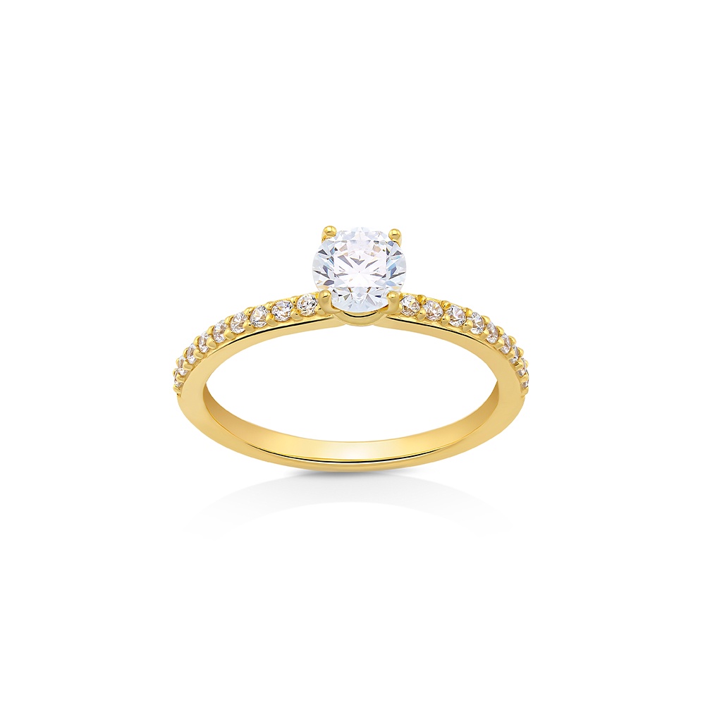 Jewellista แหวน Pippa เงินแท้ 925 ประดับพลอย CZ