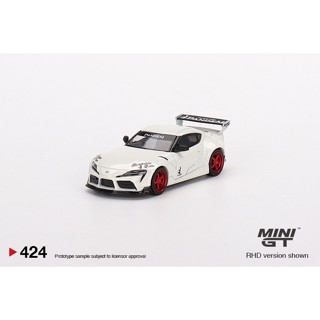 MINI GT 1/64 No.424 Pandem Toyota GR Supra V1.0 Pearl White RHD MGT00424-R