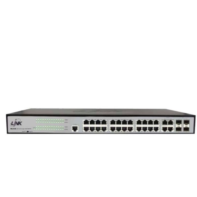 Switch poe  L2 Link PSG-5124A Manged Switch L2 PoE 24-Port Gigabit Ethernet (400W), 24 GE (PoE) + 4 