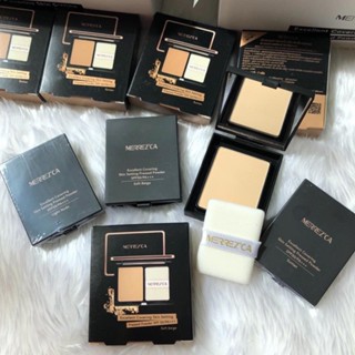 ของใหม่  7 กรัม 🔥Merrezca Excellent Covering Skin Setting Pressed Powder SPF 50 / PA+++ แป้งกันน้ำ คุมมัน กันเหงื่อ