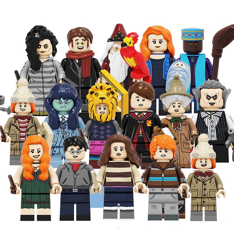 ของเล่นบล็อกตัวต่อ รูป Harry Bellatrix Lestrange James Lily Potters ขนาดเล็ก