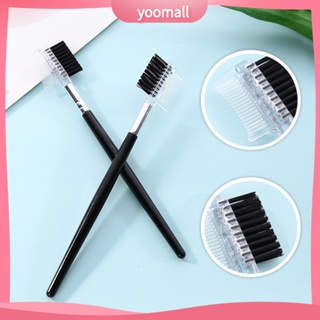 /YO/  Portable Women Double Head Eyebrow Eyelash Brush Comb Cosmetic Makeup Tools