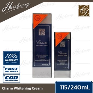 Charm ชาร์ม Whitening Cream 115/240ml. ไวท์เทนนิ่ง ครีมฟอกผิวขาวที่ให้ผิวขาวกระจ่างใส เนียนใส ไม่ต้องรอนาน