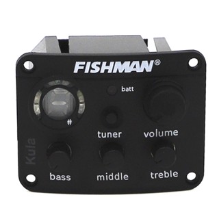 Hs-(พร้อมส่ง)fishman Kula Ukulele ปิ๊กอัพ EQ Piezo 3 แบนด์ พร้อมจูนเนอร์ คุณภาพสูง อุปกรณ์เสริม สําหรับกีตาร์อะคูสติก อูคูเลเล่ ฮาวาย