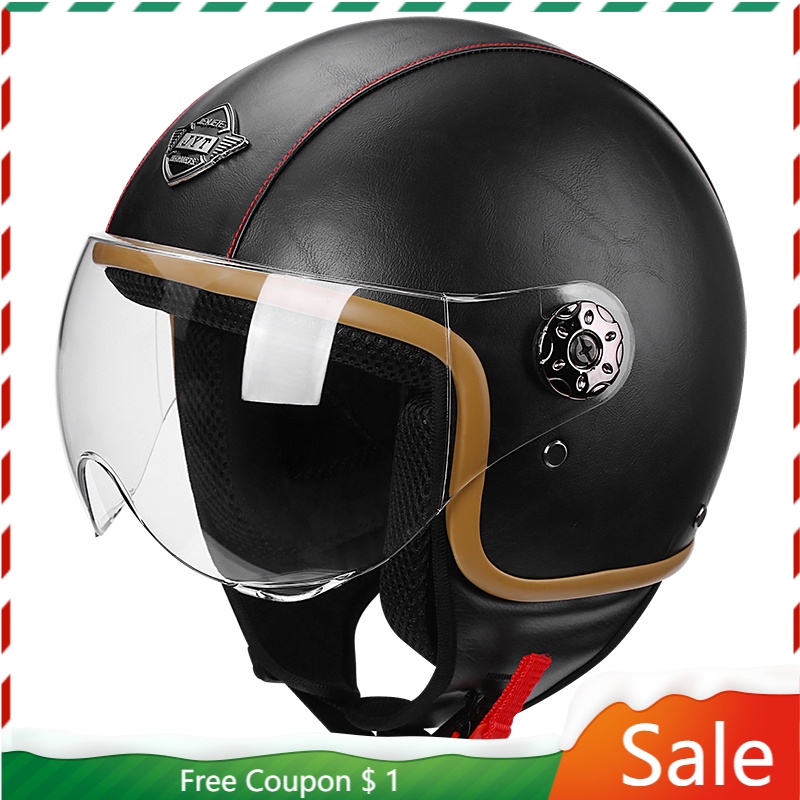 Motorcycle Helmets Open Face Safety Kick Scooter Electric Motos Flip Up