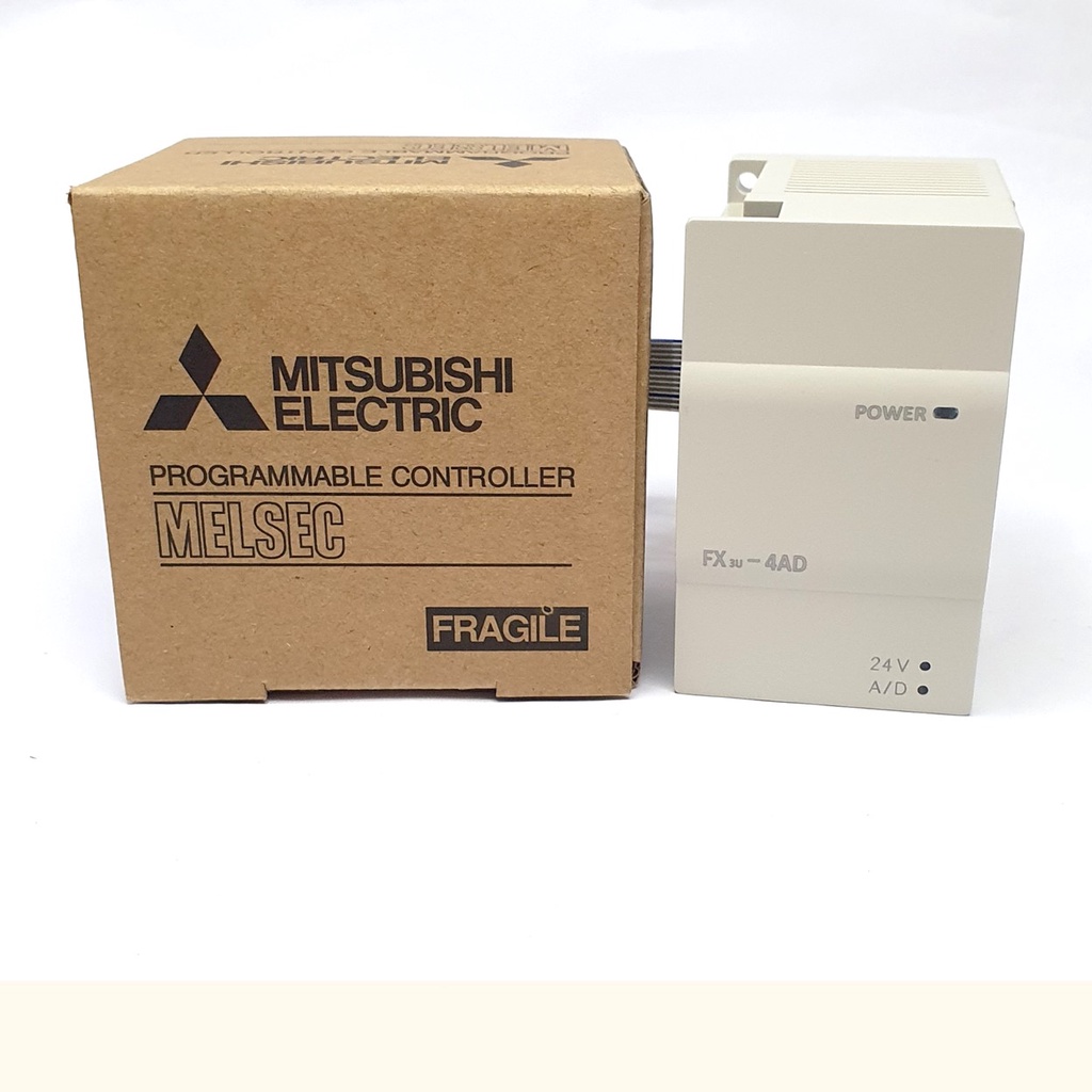 PLC Mitsu รุ่น FX3U-4AD, Analog Input, 4 Input FX2N-4AD สามารถเชื่อมต่อกับ FX3U และซีรีส์ FX3UC Made