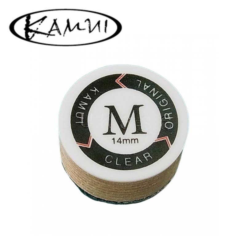 Kamui หัวคิวพูลคามุย รุ่นเคลียร์ สีน้ำตาล ขนาด 14 มม. ปานกลาง Clear Original Cue Tip 14mm Medium – โปรปัง