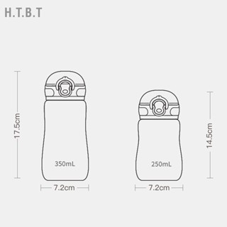 H.T.B.T ขวดน้ําดื่ม มีหลอดดูด กันรั่ว แบบพกพา สําหรับเด็ก