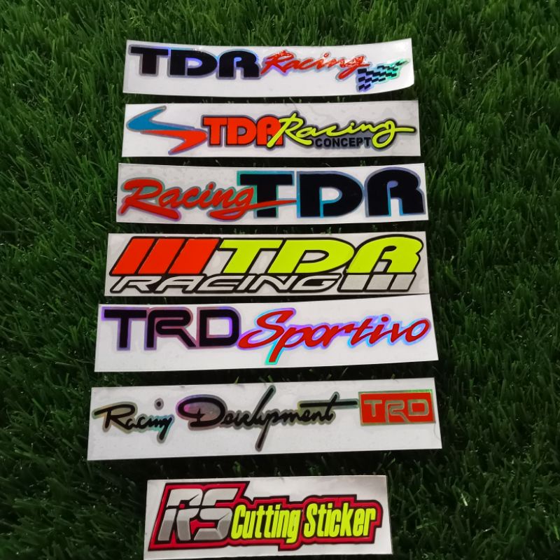 TDR RACING สติ๊กเกอร์ตัด, TRD RACING 15 X 3
