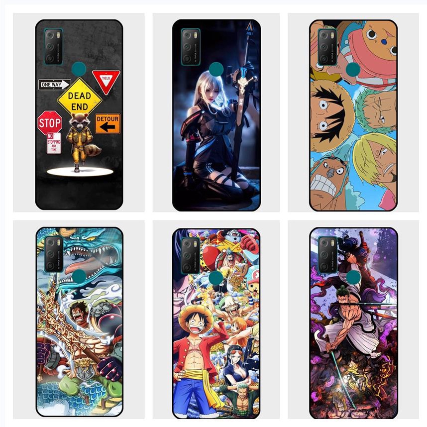 Tcl เคสป้องกันโทรศัพท์มือถือ แบบนิ่ม ลายวันพีช สําหรับ 20R 20AX 5G TCL 20E TCL Bremen 5G