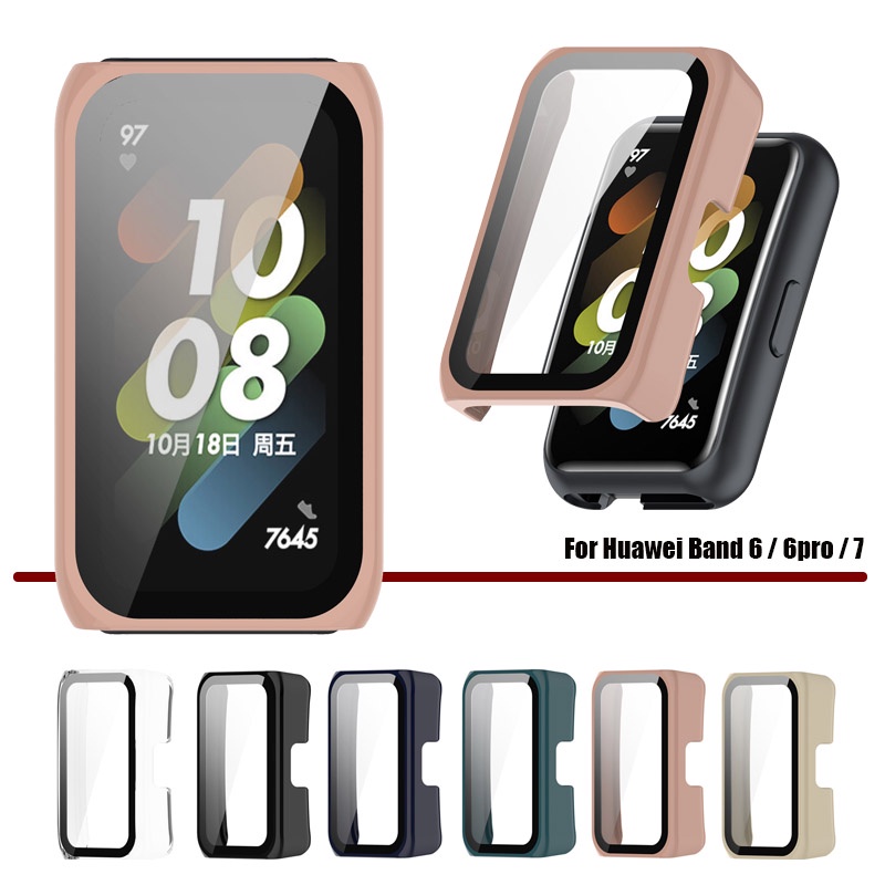 เคสกระจกนิรภัย PC แบบแข็ง ป้องกันหน้าจอ สําหรับ Huawei watch fit 2 new Fit2
