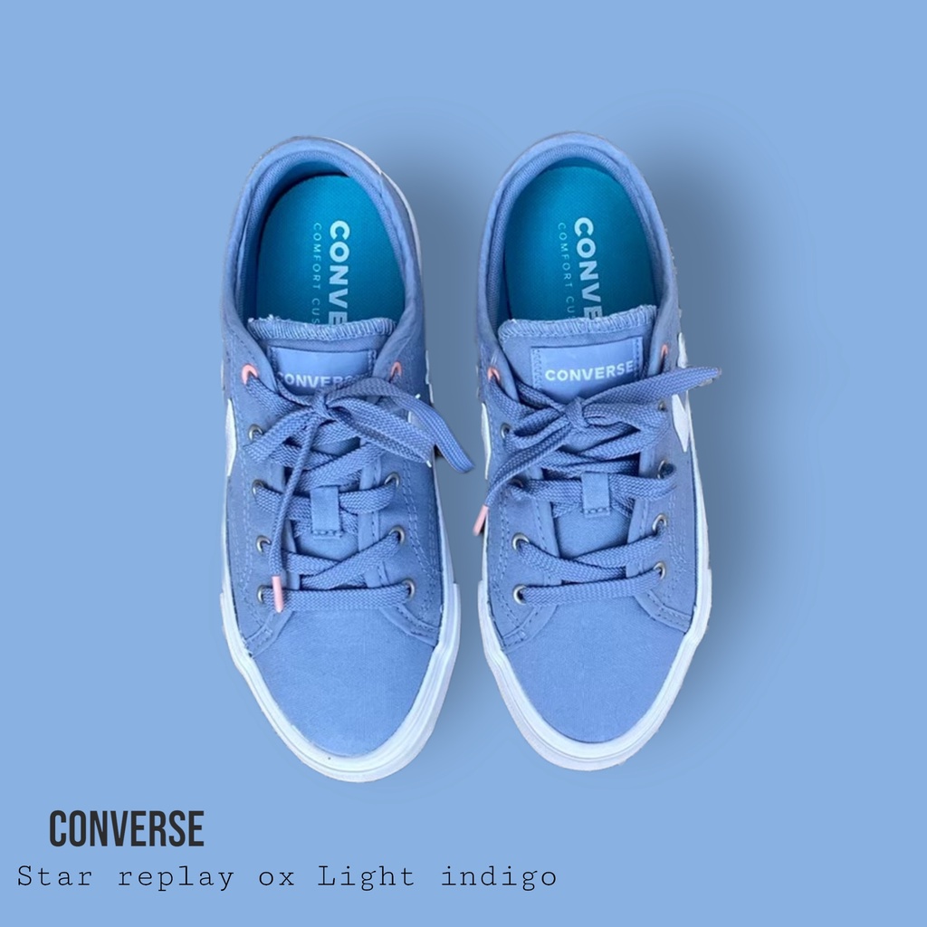 Converse Star replay ox Light indigo