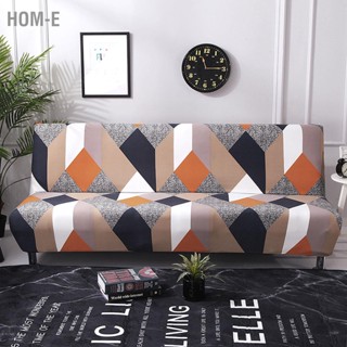 Hom-E Armrestless Sofa Stretch Cover Folding Bed Protector Printed Soft Slipcovers for Home