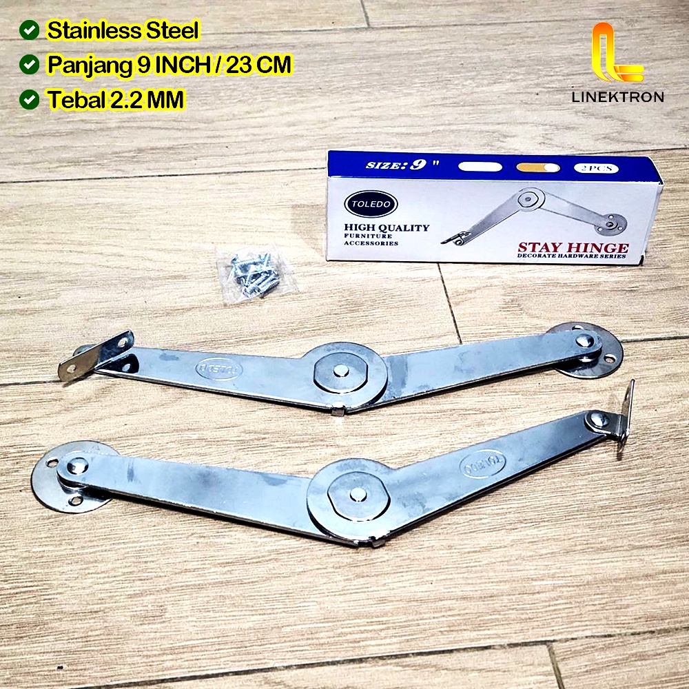 TOLEDO 9 นิ้ว WIND RIGHTS / SALON HINGES 9° / 9 นิ้ว นิ้วพับ HINGE