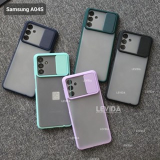 เคสโทรศัพท์มือถือ ผิวด้าน ป้องกันกล้อง แบบสไลด์ สําหรับ Samsung A04S A04S