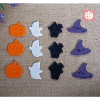 ฮาโลวีน ของตกแต่งหน้าเค้ก ขนมตกแต่งหน้าเค้ก 6/12 ชิ้น   Halloween