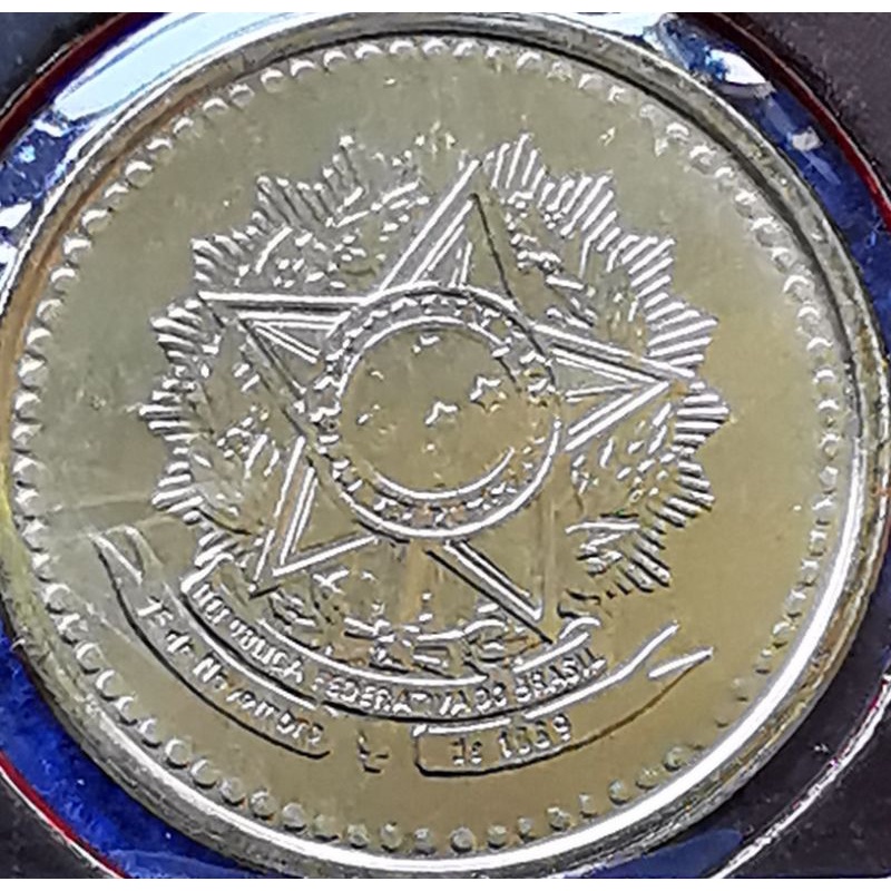 เหรียญ​บราซิล​ Brazil, 5 Cent​avos, ไม่​ผ่าน​ใช้​ UNC, #​2368